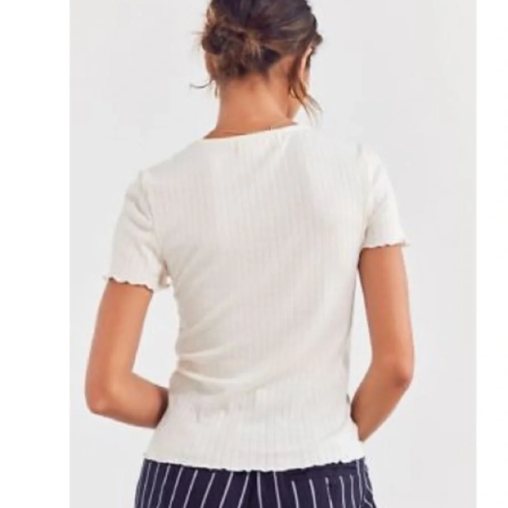 Project Social T Lace-Up Tee in Taupe - Picture 2 of 4